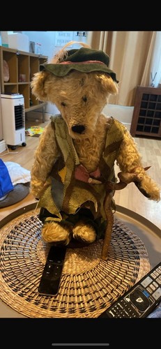 Vintage artist teddy - artist, bear
