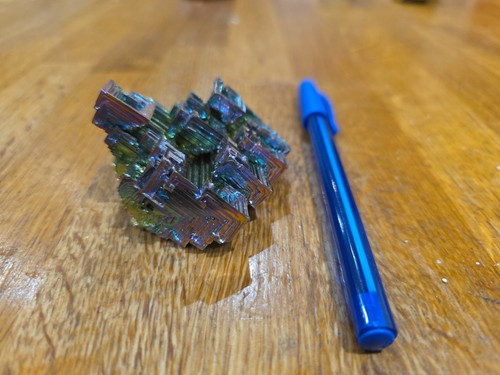Bismuth crystal rainbow - crystal,