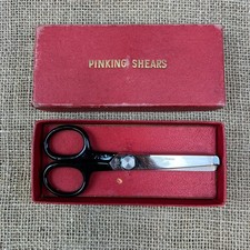 VINTAGE BOXED PINKING SHEARS SCISSORS PRECISION SANDKAULEN MADE IN GERMANY