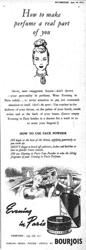 1952 advert for bourjois - for,