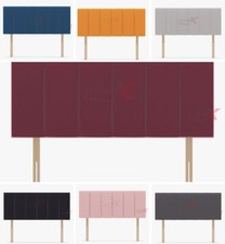 24 Inches Height Vertical Plush Fabric Velvet Padded Lined Headboard For Bedroom