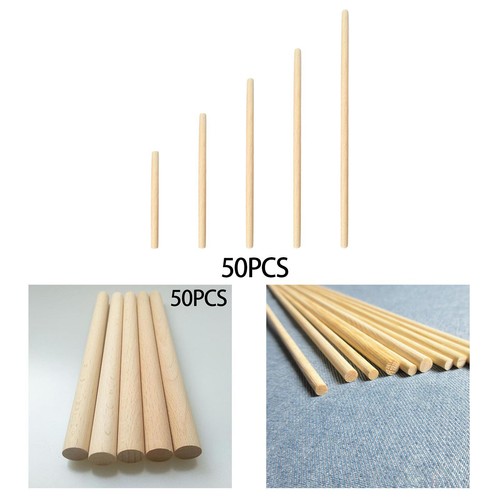 50x wooden dowel rods - wooden,