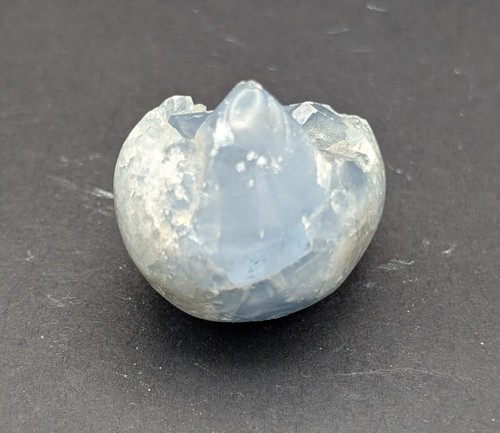 Celestite half polished - celestite, half-polished