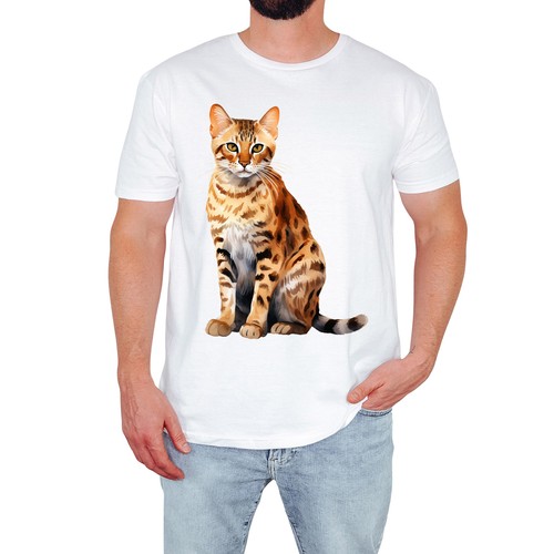 Bengal cat mens shirt cute - bengal, t-shirt