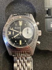 Aquastar DeepStar Chronograph 41mm 2020 Reissue Hodinkee Strap