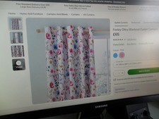 DUNELM PAIR OF FOXLEY DITSY