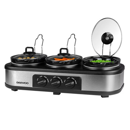 Daewoo triple slow cooker - daewoo, x