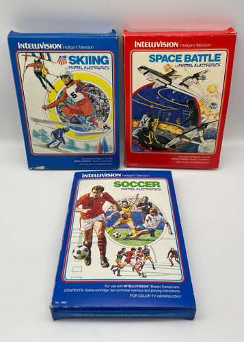 Mattel intellivision games - 3x,