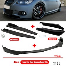 For BMW 3 Series E90 E91 E92 E93 Front Bumper Splitter + Side Skirts + Rear Lip