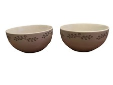 2 Jane Asher Home Inspirations Fine Porcelain Floral Design Cereal Dessert Bowls