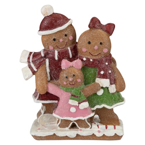 Gingerbread family ornament - gingerbread,
