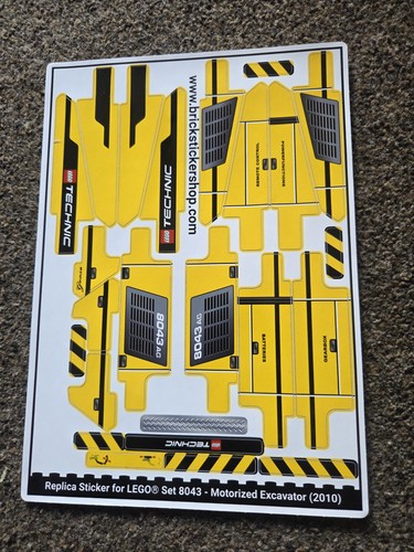 Lego 8043 sticker sheet only - sticker,