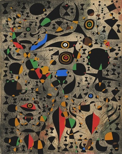 Joan miro woman encircled by - encircled,