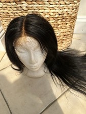 Women Full lace frontal Brazilian 13x6 28 inch humanHair with synthetic mix Wigs