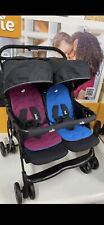 Joie Aire Twin Pushchair Double Seat Stroller With Raincover