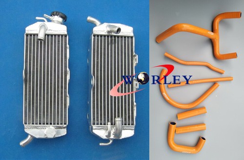 Aluminum radiator orange - l&r,
