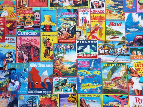 Retro postcards world - *, travel