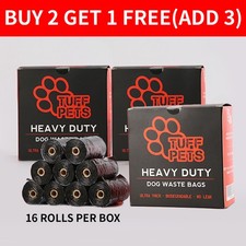 Dog Poo Bags | Tuff Pets 50% Stronger Biodegradable Doggie Bags W/ Tie Handles