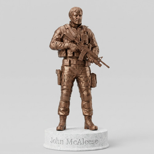 John mcaleese sas statue - john,