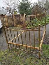Antique brass bed - antique, bed.