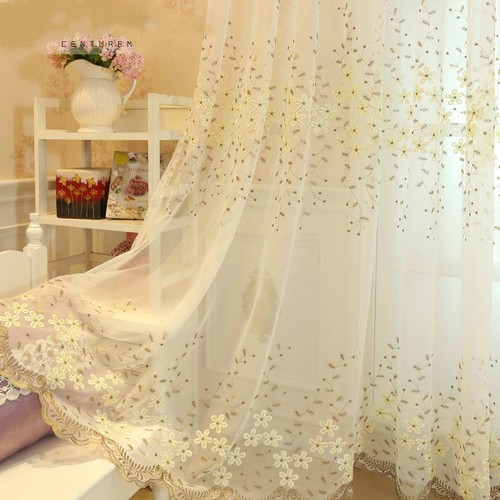 Tulle voile door window - tulle,