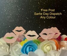 Glitter Lips Kisses Birthday