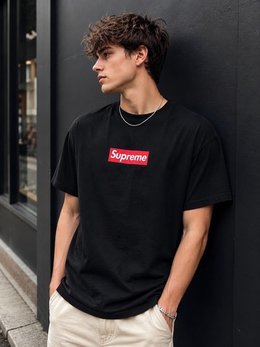 Supreme box logo black shirt - supreme,