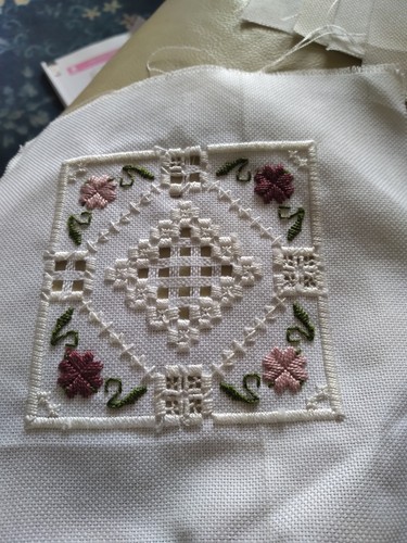 Hardanger embroidery completed - hardanger,