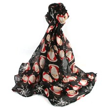New Arrival Santa Father Christmas  Print Neck Scarf Womens Neck Wrap