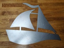 Boat metal wall art