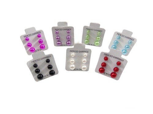 Pairs faux pearl stud - faux,