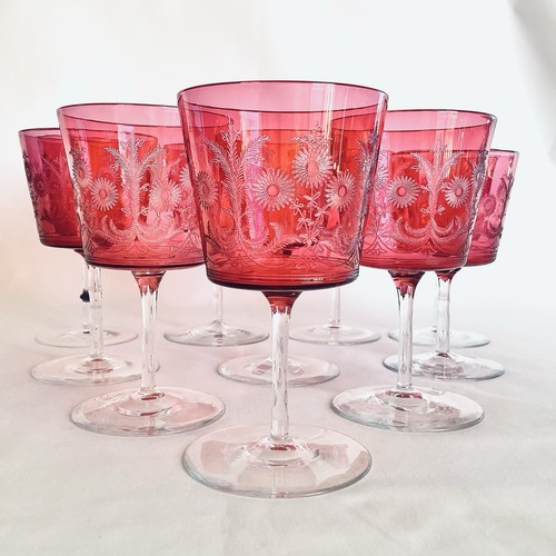 Edwardian cranberry glass - cranberry,