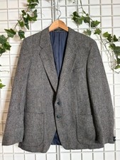 Mens vintage grey herringbone - grey,
