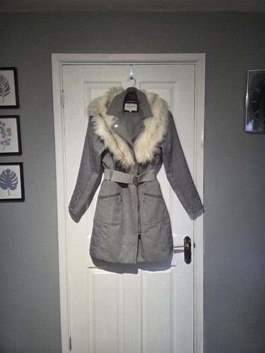 Grey lighty padded wool blend - grey,