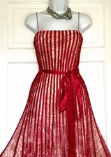 PHASE EIGHT TAPE WORK FLORAL PRINT OCCASION PARTY DRESS SIZE 14