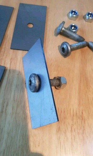 Steel fixing washers and - x4,