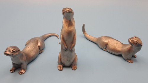Vintage selangor pewter otter - pewter,