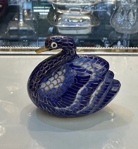 Chinese blue cloisonné enamel - blue,
