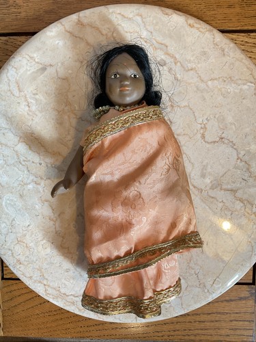 Vintage indian porcelain doll - indian,