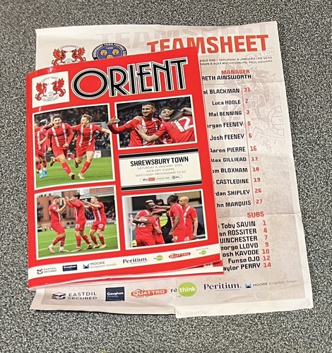 Leyton orient shrewsbury - orient, v
