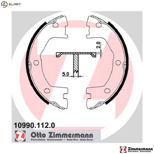 Brake shoe set parking - shoe,