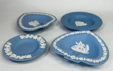 Vintage Lot Of 4 Blue Jasper