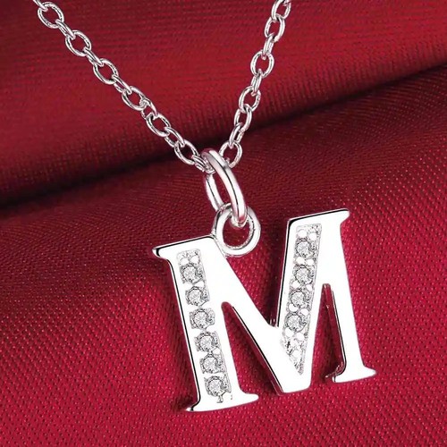 925 sterling silver initial - silver,
