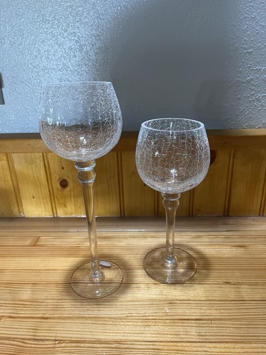 Vintage set clear crackle - set,
