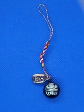 Daruma Wind Charm Black (Tiny