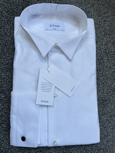 Eton white dobby weave - , wing