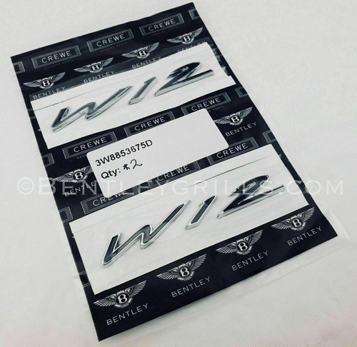 Bentley gtc w12 badge - bentley,