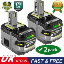 2x Battery 18V 8AH For Ryobi