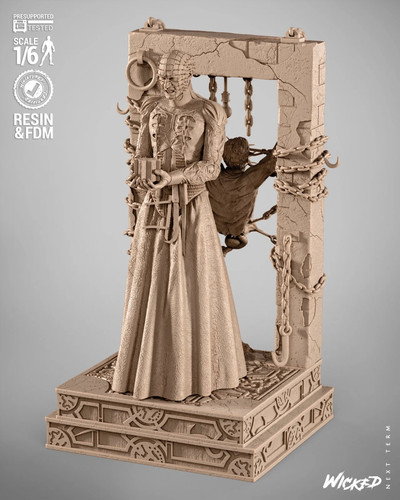 Printed 16k wicked pinhead - 3d,