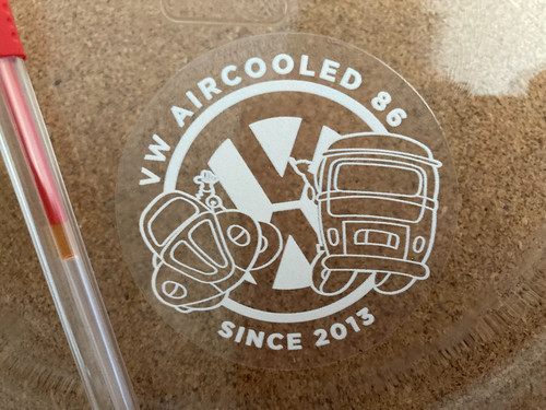 Vintage aircooled sticker - vintage, vw